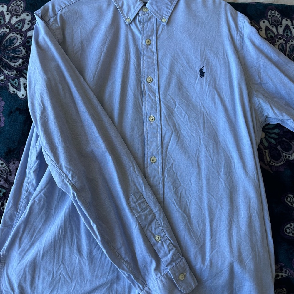 Ralph Lauren Light Blue Button Down Shirt